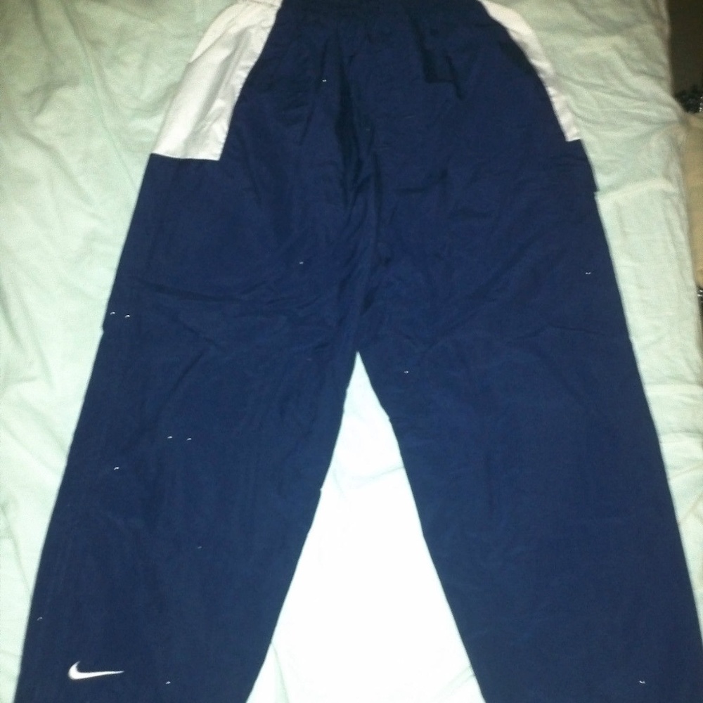 Nike Boys Navy Blue Windbreaker Athletic Pants